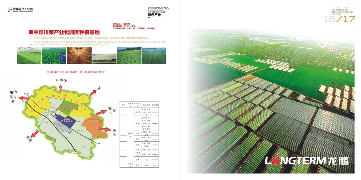 安德工业园区投资指南手册设计|中国川菜工业化园区设计招商投资指南宣传册设计|工业园区投资宣传手册设计